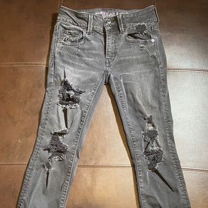 Distressed American Eagle Jeans